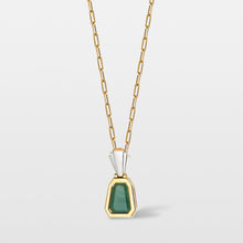 Carregar imagem no visualizador da galeria, Colar Frasco Trapézio Esmeralda