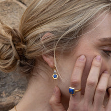 Carregar imagem no visualizador da galeria, Brinco Frasco Square Lápis Lazúli