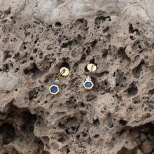 Carregar imagem no visualizador da galeria, Brinco Frasco Square Lápis Lazúli