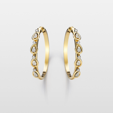 Carregar imagem no visualizador da galeria, Brinco Argola Gotas