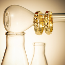 Carregar imagem no visualizador da galeria, Brinco Argola Citrino