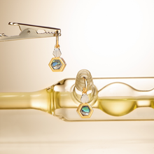 Carregar imagem no visualizador da galeria, Brinco Frasco Square Madrepérola Abalone