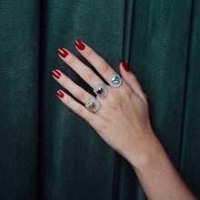 Carregar imagem no visualizador da galeria, Anel Escama Granada Rodolita