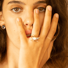 Carregar imagem no visualizador da galeria, Anel Mergulho Ágatha Branca