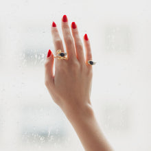 Carregar imagem no visualizador da galeria, Anel Mindinho Mergulho Ônix