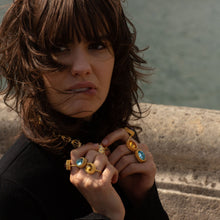 Carregar imagem no visualizador da galeria, Anel Ninho Citrino Briolê