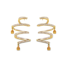 Carregar imagem no visualizador da galeria, Brinco Casulo Citrino