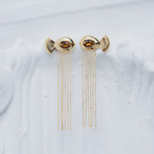 Carregar imagem no visualizador da galeria, Brinco Corrente Citrino