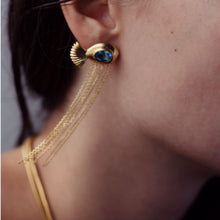 Carregar imagem no visualizador da galeria, Brinco Corrente Topázio