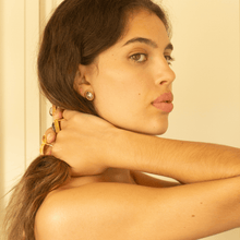 Carregar imagem no visualizador da galeria, Brinco Ninho Ametista Briolê