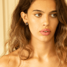 Carregar imagem no visualizador da galeria, Brinco Ninho Topazio Cabuchon