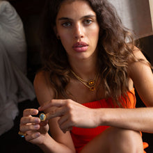 Carregar imagem no visualizador da galeria, Colar Ninho Citrino Cabuchon