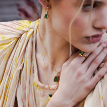 Carregar imagem no visualizador da galeria, Colar Frasco Trapézio Esmeralda