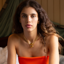 Carregar imagem no visualizador da galeria, Brinco Ninho Citrino Briolê