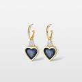 Brinco Frasco Coração Iolita
