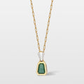 Colar Frasco Trapézio Esmeralda