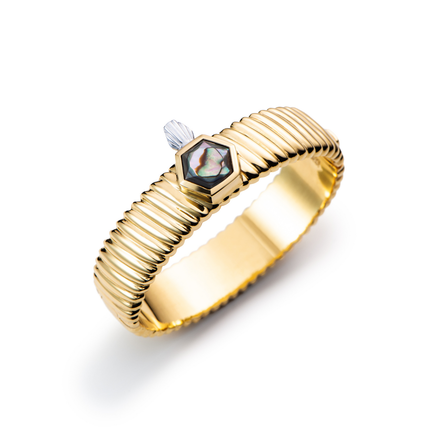 Pulseira Frasco Square Madrepérola Abalone