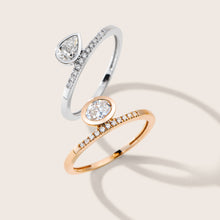 Carregar imagem no visualizador da galeria, Anel Solitário Diamante Gota
